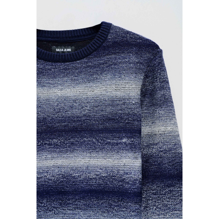 JERSEY HOMBRE  SALSA JEANS KNIT SWEATER MELANGE EFFECT