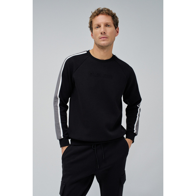 SUDADERA HOMBRE  SALSA JEANS SWEATSHIRT W/ TAPE APPLICATION