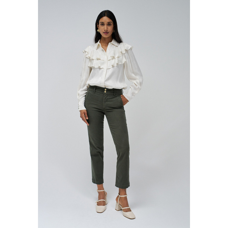 PANTALÓN CHINO MUJER SALSA JEANS CROPPED SLIM