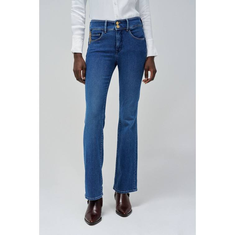 VAQUERO MUJER SALSA JEANS SECRET BOOTCUT TIRO MEDIO EFECTO PUSH IN