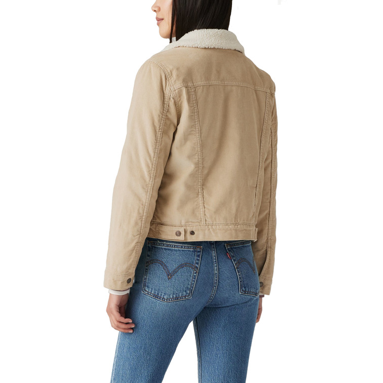 CAZADORA TRUCKER MUJER LEVIS DE PANA ORIGINAL SHERPA