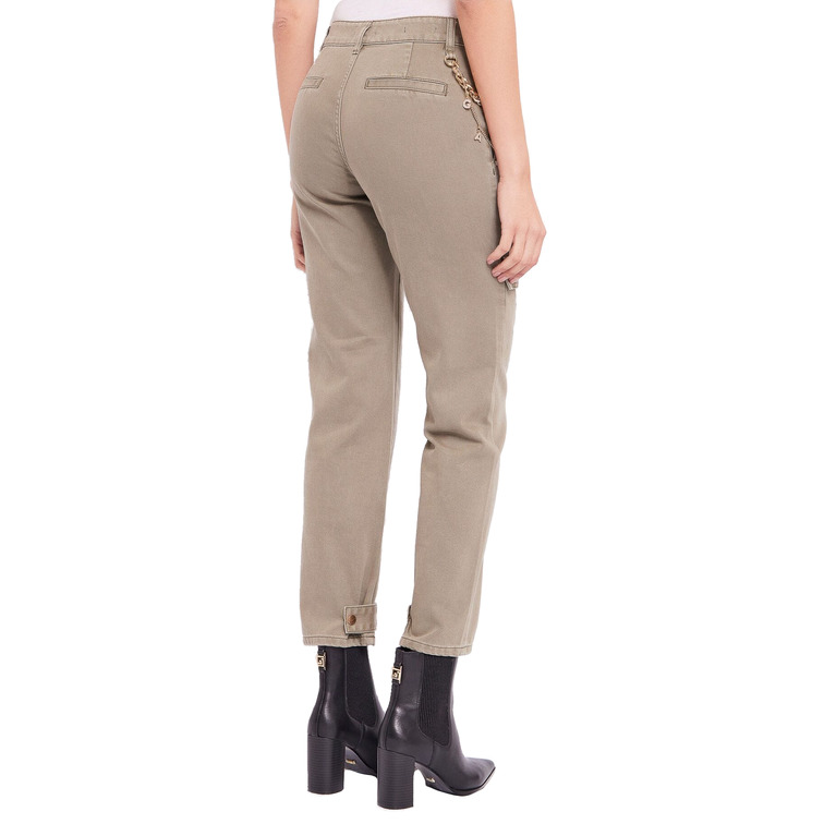 PANTALÓN CARGO MUJER GAUDI JEANS FIT ENTALLADO