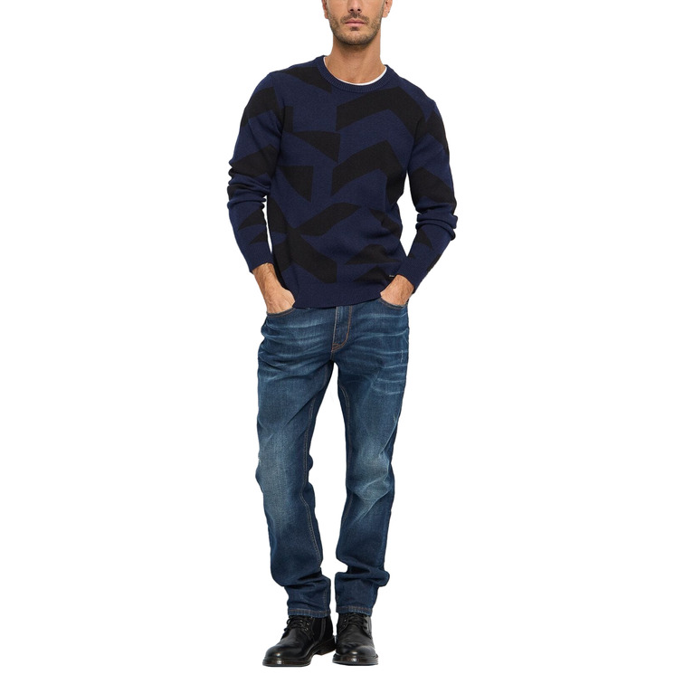 JERSEY HOMBRE GAUDI JEANS MOTIVO GEOMÉTRICO