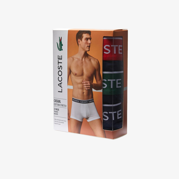 PACK 3 CALZONCILLOS BOXER HOMBRE LACOSTE