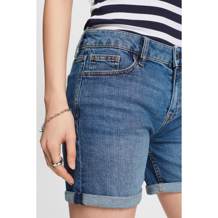 SHORTS VAQUEROS CON TIRO MEDIO MUJER ESPRIT