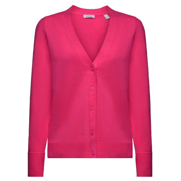 CHAQUETA DE ALGODÓN CON ESCOTE EN PICO MUJER ESPRIT