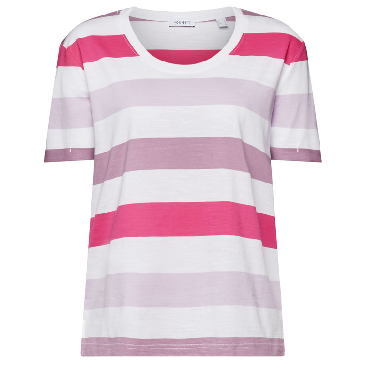 CAMISETA DE TEJIDO JERSEY A RAYAS MUJER ESPRIT