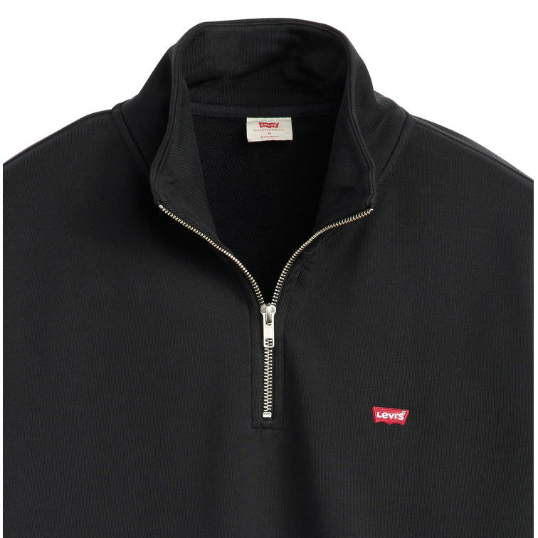 SUDADERA HOMBRE  LEVIS ORIGINAL HM 1/4 ZIP MINERAL BL