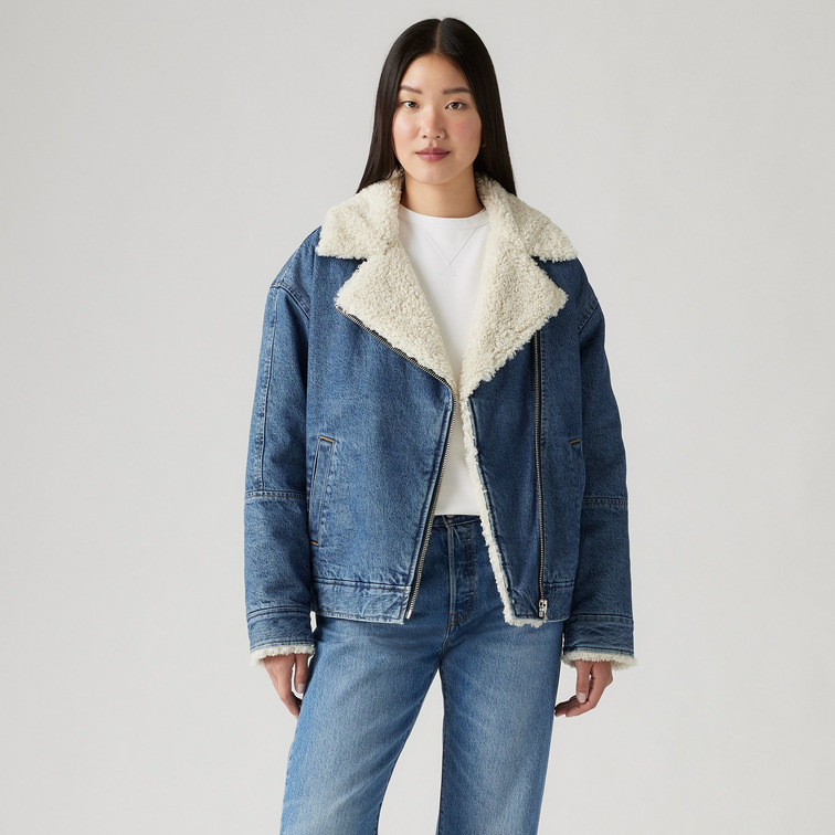 CAZADORA VAQUERA MUJER  LEVIS SHERPA FLIGHT JACKET IN THE AI