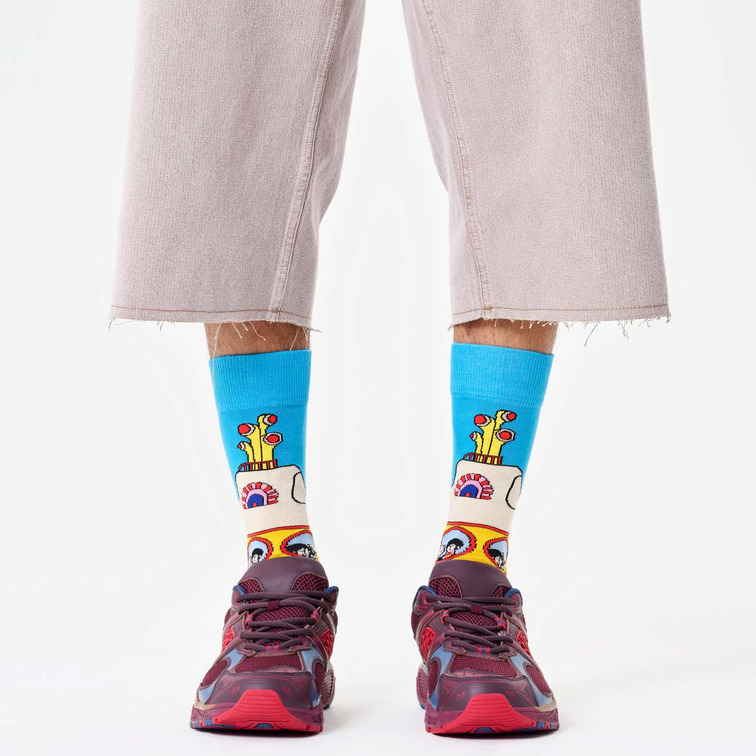  HAPPY BEATLES YELLOW SUBMARINE SOCK