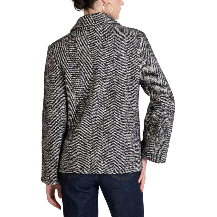 CHAQUETA MUJER NAFNAF PARIS GRIS JASPEADO