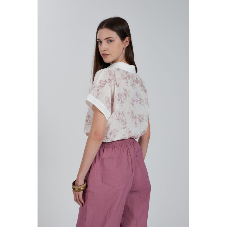 MUJER CAMICIA DONNA CROPPED IN MUSSO 2101