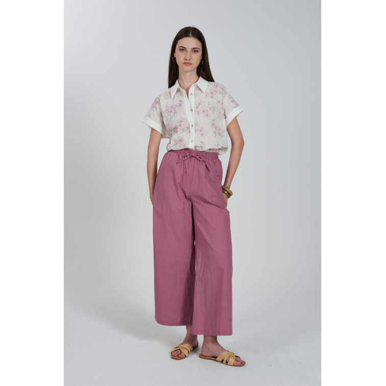 MUJER CAMICIA DONNA CROPPED IN MUSSO 2101