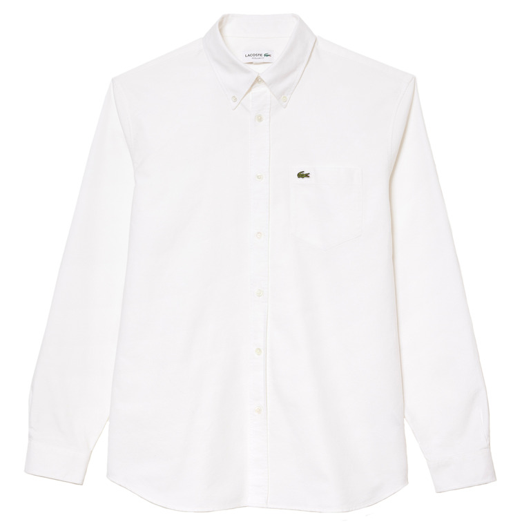 CAMISA OXFORD REGULAR FIT DE ALGODÓN HOMBRE LACOSTE