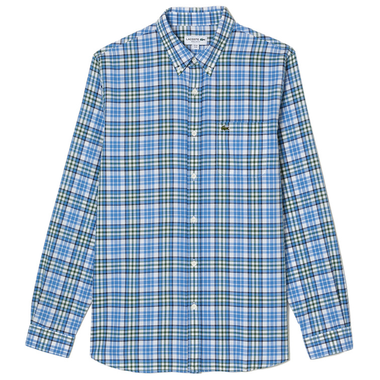 CAMISA EN ALGODÓN ECOLÓGICO DE CUADROS HOMBRE LACOSTE