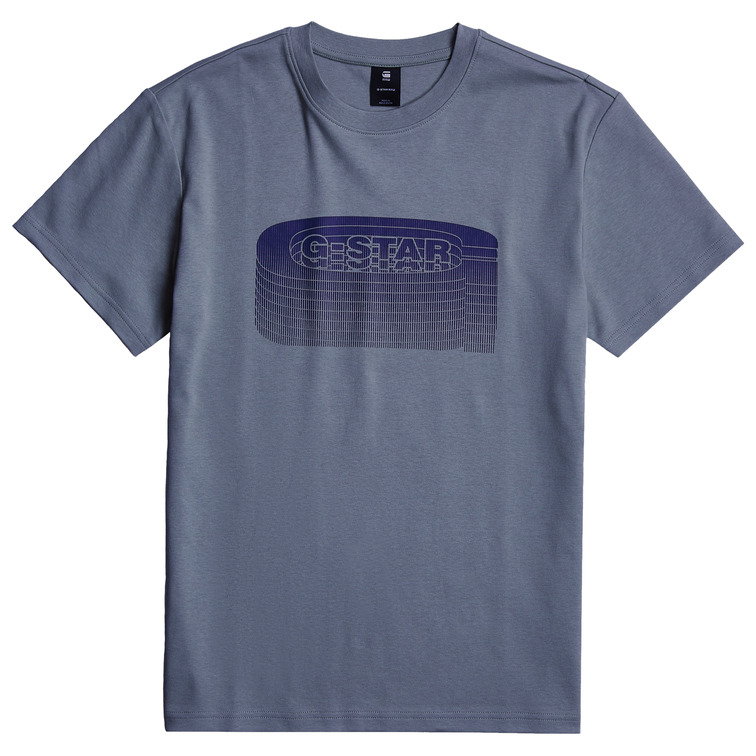 CAMISETA HOMBRE G-STAR STACKED OLD SKOOL LOGO