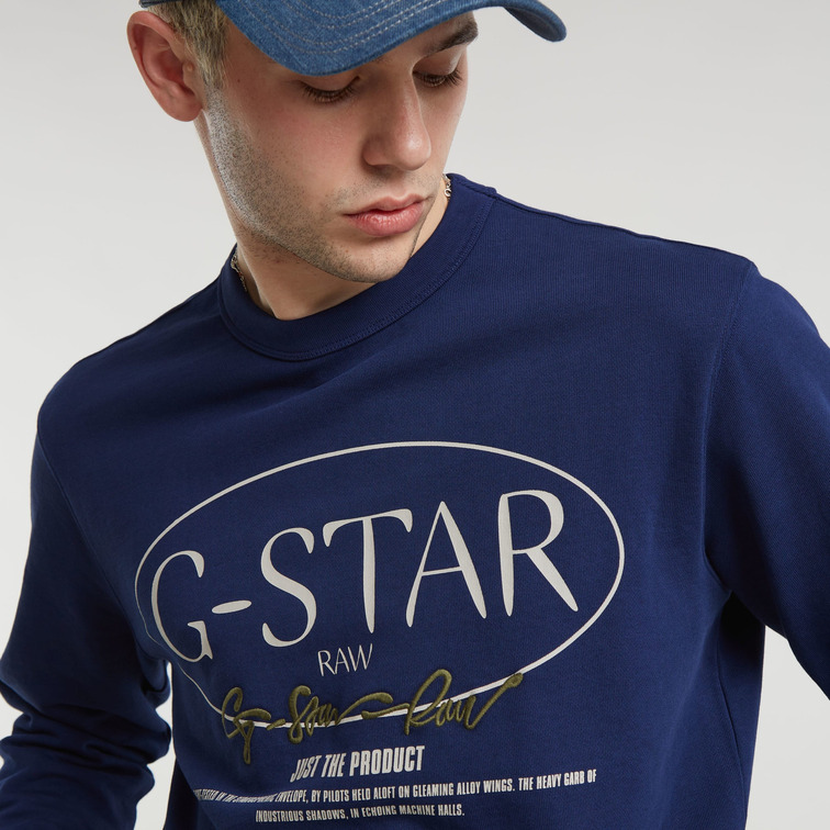 SUDADERA HOMBRE G-STAR CIRCLE G-STAR