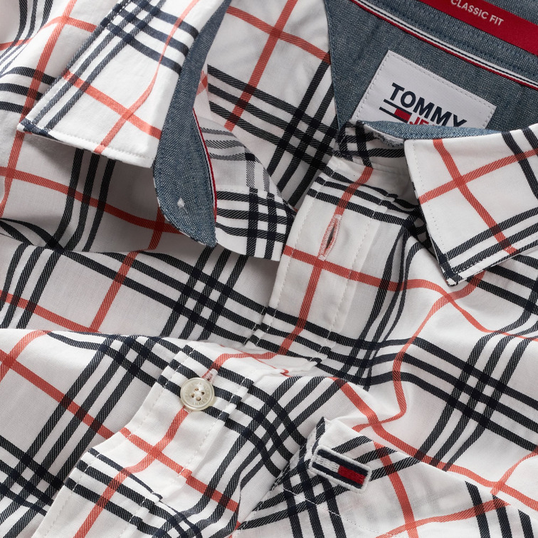 CAMISA DE CORTE CLÁSICO A CUADROS HOMBRE TOMMY JEANS