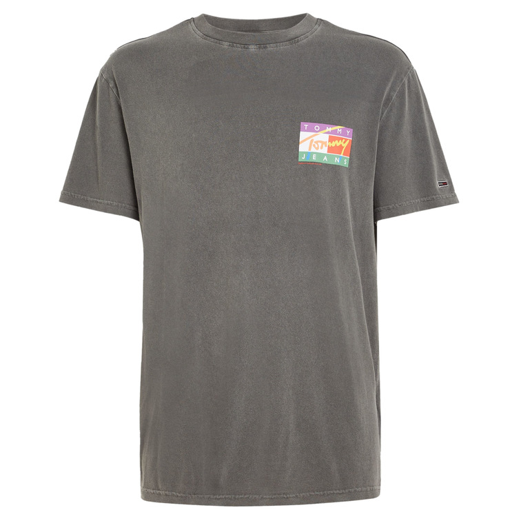 CAMISETA CLÁSICA CON LOGO FIRMA MULTICOLOR HOMBRE TOMMY JEANS