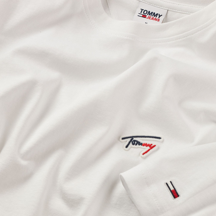 CAMISETA DE CORTE CLÁSICO CON LOGO FIRMA HOMBRE TOMMY JEANS