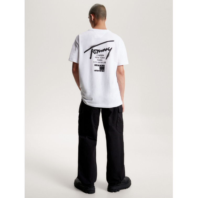 CAMISETA HOMBRE  TH TJM CLSC SPRAY SIGNATURE TEE