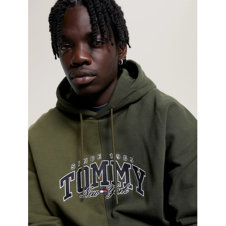 SUDADERA AMPLIA BICOLOR CON CAPUCHA HOMBRE TOMMY JEANS