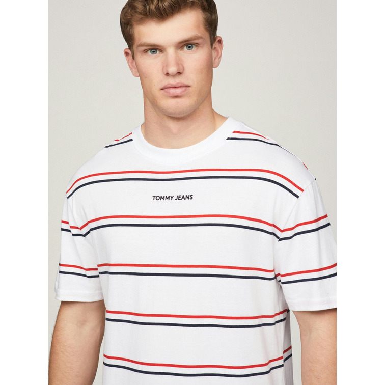 HOMBRE TJM REG S CLASSIC STRIPE TEE YBR