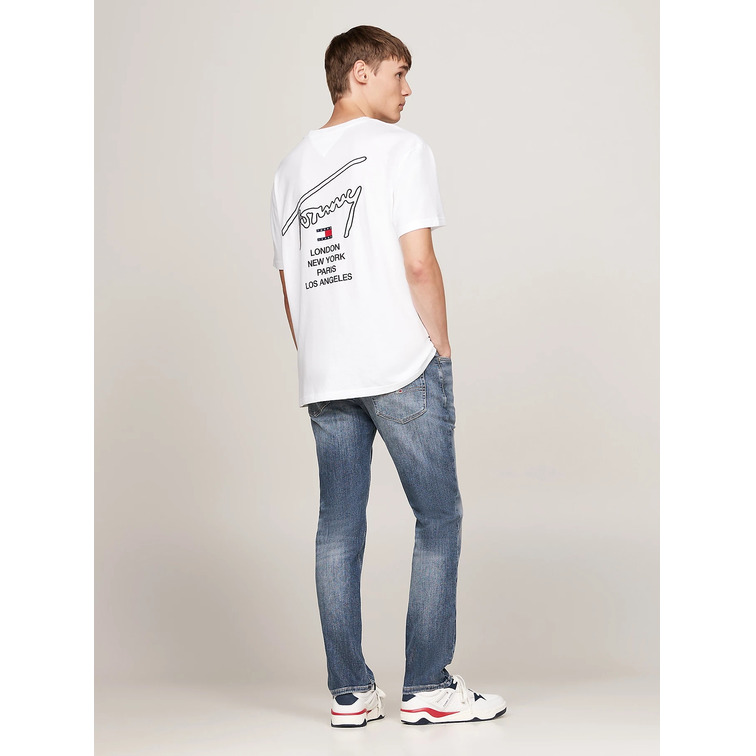 CAMISETA HOMBRE TOMMY JEANS LOGO FIRMA ESPALDA