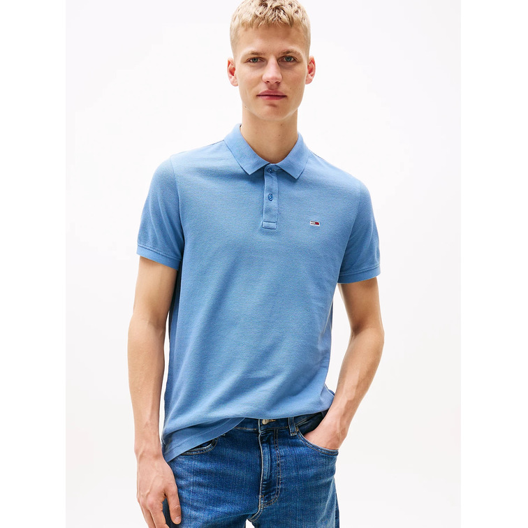 POLO HOMBRE TOMMY JEANS TEÑIDO EN PRENDA FIT SLIM