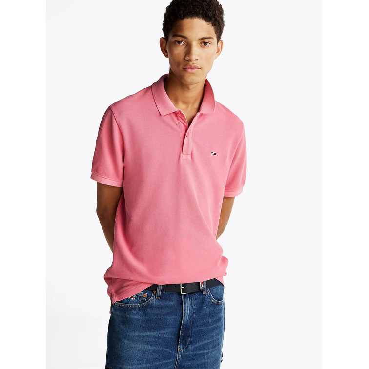 POLO HOMBRE TOMMY JEANS TEÑIDO EN PRENDA FIT SLIM