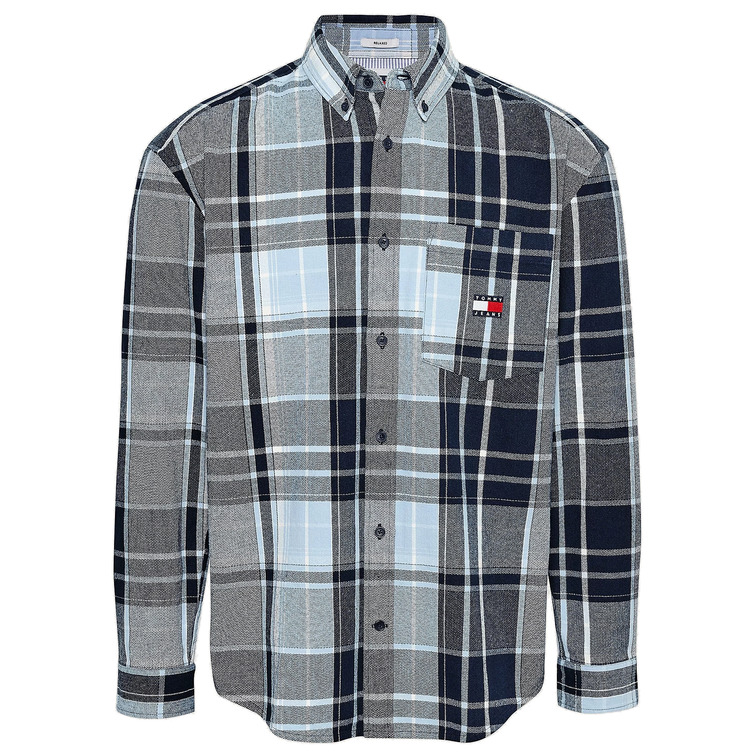 CAMISA DE FRANELA HOMBRE TOMMY JEANS CORTE AMPLIO