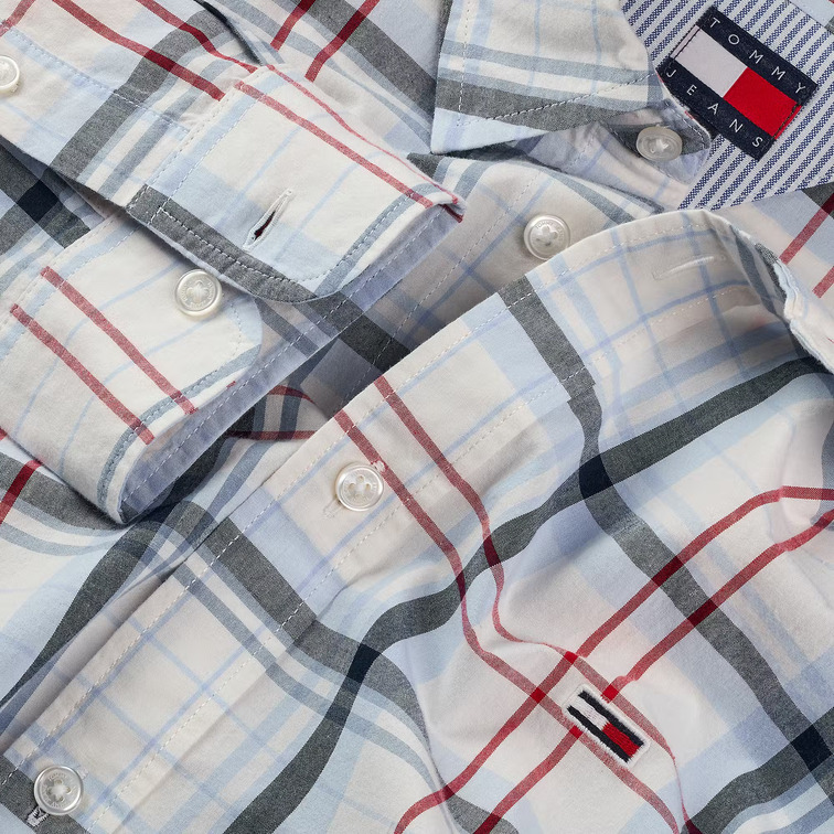 CAMISA A CUADROS HOMBRE TOMMY JEANS FIT REGULAR