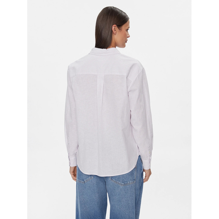 CAMISA MUJER TOMMY JEANS DE RAYAS CORTE HOLGADO