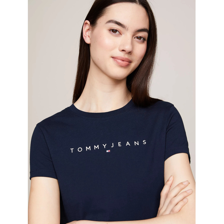 CAMISETA DE CORTE SLIM CON LOGO MUJER TOMMY JEANS