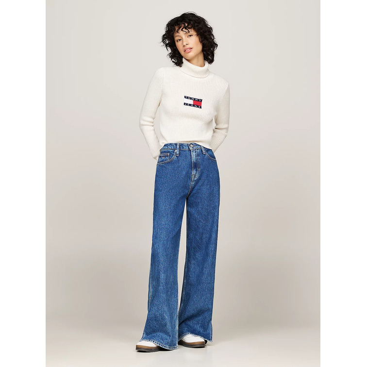 JERSEY SLIM MUJER TOMMY JEANS CUELLO VUELTO