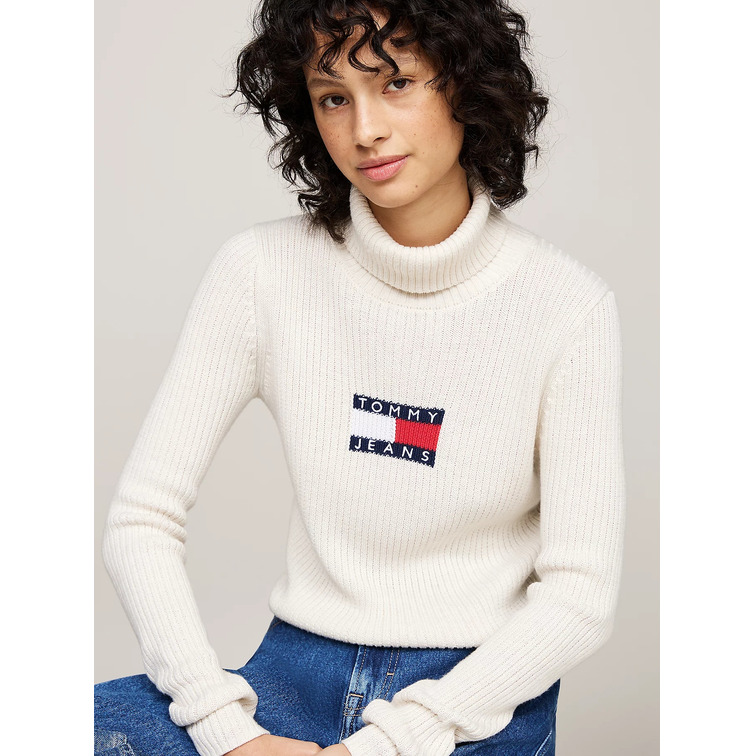 JERSEY SLIM MUJER TOMMY JEANS CUELLO VUELTO