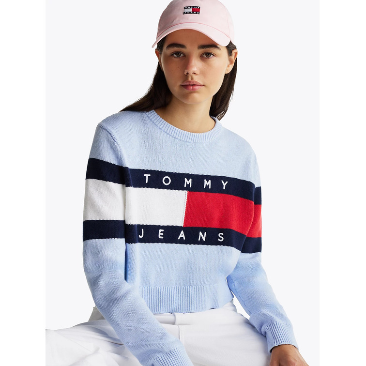 JERSEY COLORBLOCK MUJER TOMMY JEANS FIT HOLGADO