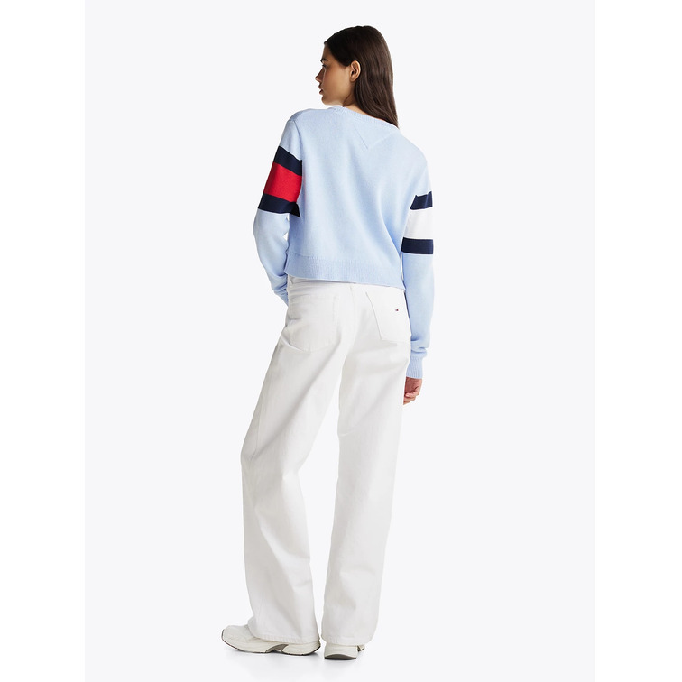 JERSEY COLORBLOCK MUJER TOMMY JEANS FIT HOLGADO