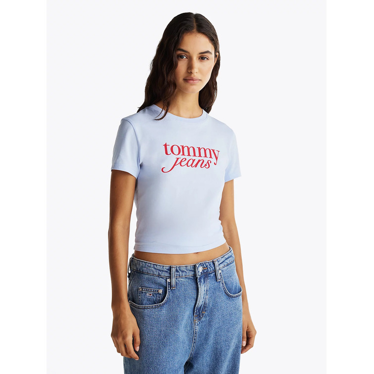 CAMISETA MUJER TOMMY JEANS CON LOGO FIT SLIM