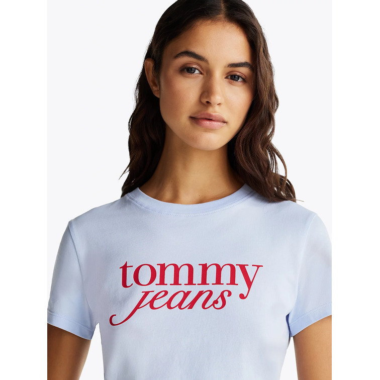 CAMISETA MUJER TOMMY JEANS CON LOGO FIT SLIM