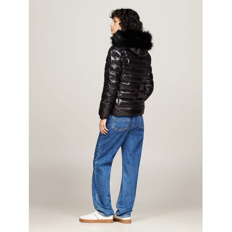 CAZADORA ACOLCHADA MUJER TOMMY JEANS EFECTO BRILLO