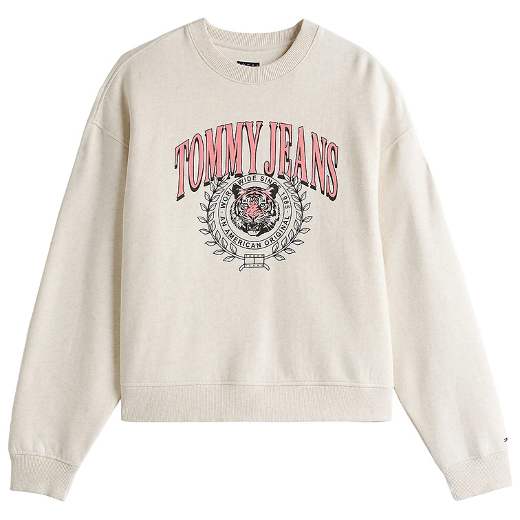 SUDADERA MUJER TOMMY JEANS CON LOGO FIT HOLGADO