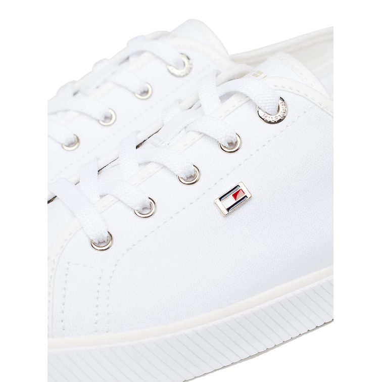 ZAPATILLAS DE LONA CON LOGO ESMALTADO MUJER TOMMY HILFIGER