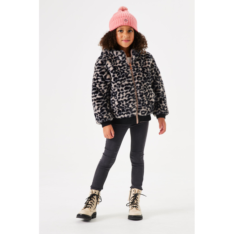 CAZADORA BOMBER REVERSIBLE DE PELUCHE NIÑA GARCIA JEANS