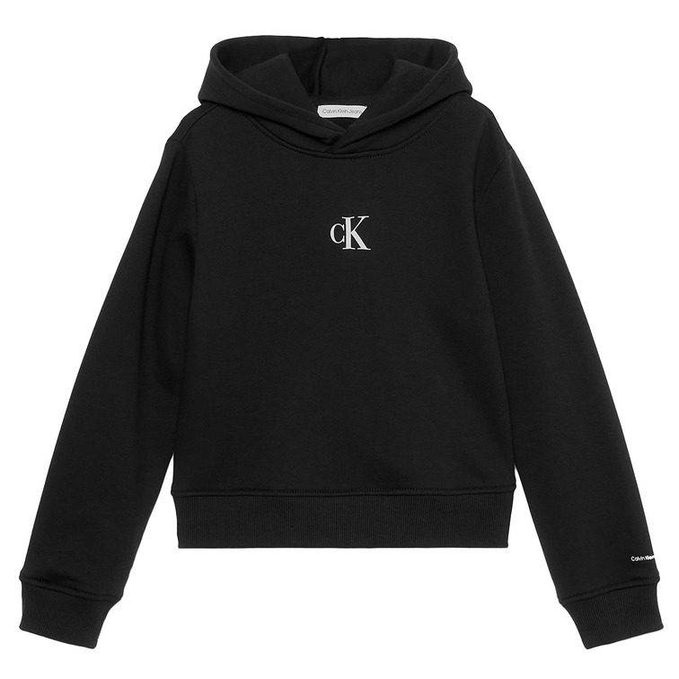 SUDADERA CON CAPUCHA NIÑA CALVIN KLEIN LOGO BOXY