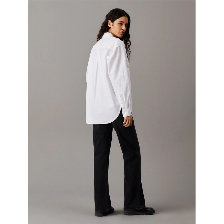 CAMISA MUJER  CALVIN KLEIN WOVEN LABEL RELAXED SHIRT