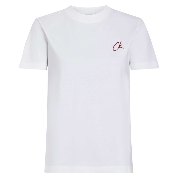 CAMISETA MUJER CALVIN KLEIN LOGO BORDADO