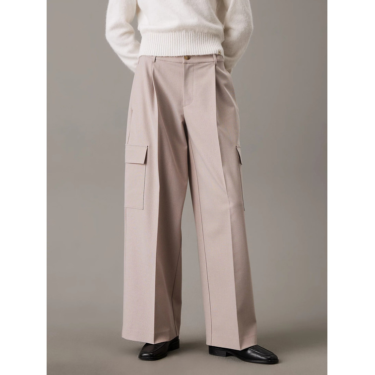 PANTALÓN MUJER  CALVIN KLEIN RELAXED LEG TAILORED PANT