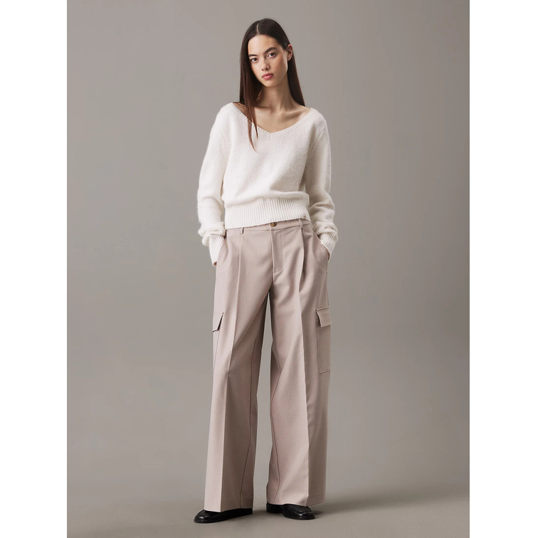 PANTALÓN MUJER  CALVIN KLEIN RELAXED LEG TAILORED PANT