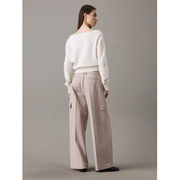 PANTALÓN MUJER  CALVIN KLEIN RELAXED LEG TAILORED PANT